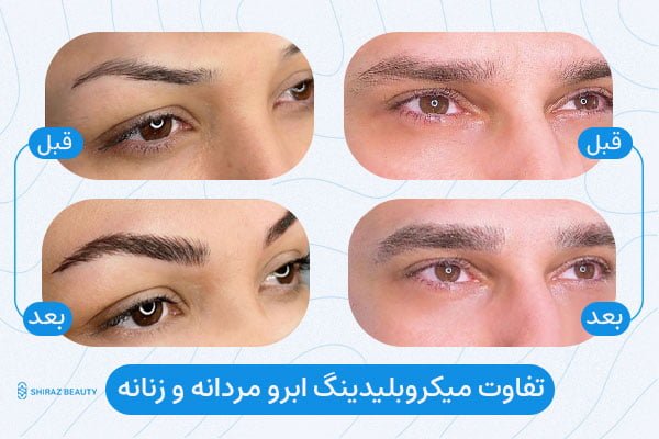 The difference between male and female eyebrow microblading