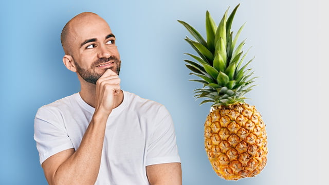Pineapple after hair transplant