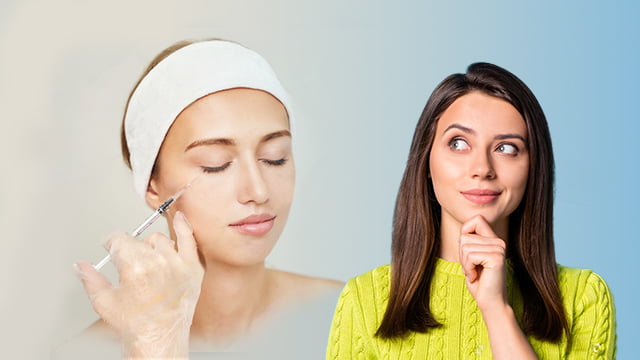Suitable people for filler injections under the eyes