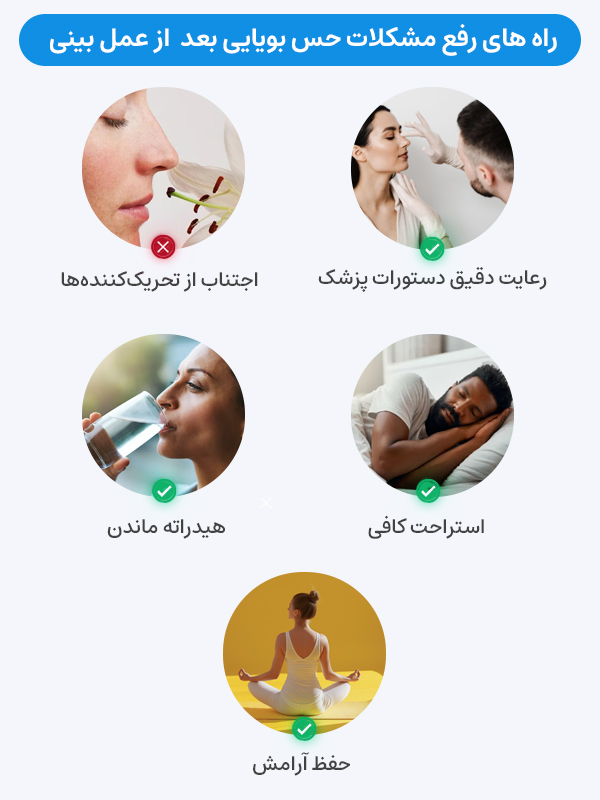 توصیههایی برای تسریع بازگشت حس بویایی بعد از عمل بینی