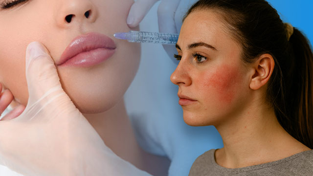 علائم نکروز بعد از تزریق ژل